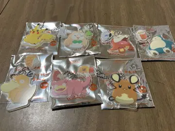 포켓몬 코메다 커피점 콜라보 참 컴플리트 키링 7종
