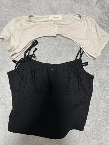 ANDMARY Poppy cotton lace tops black