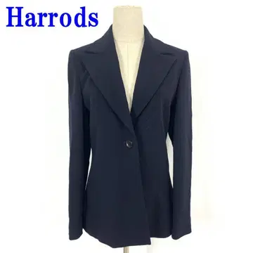 Harrods 해롯 테일러드 자켓 다크 네이비 울 38 C2230