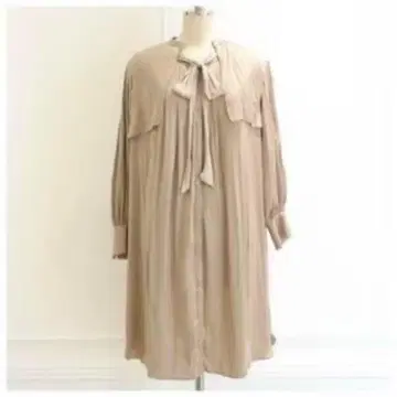 Herlipto Tie-Neck Vintage Satin Dress