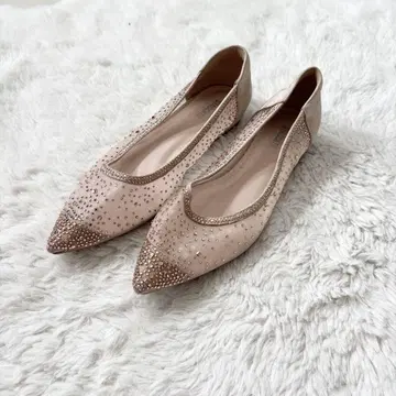 STACCATO 스타카토 핑크 베이지 골드 라메 밸리 슈즈
