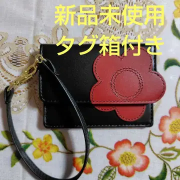 MARY QUANT 하트 인사이드 싱글 패스 케이스