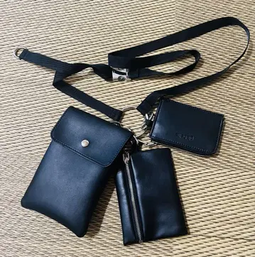 그라베라 멀티링 숄더 넥 파우치 GL-005 BK 블랙