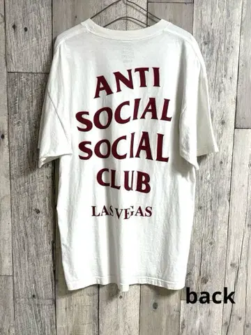 ANTI SOCIAL SOCIAL CLUB 화이트 T셔츠 구제 의류