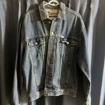 GUESS USA 클래식 스타일 데님 자켓