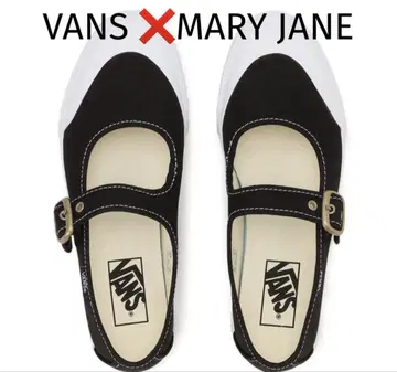 새상품 VANS 메리 제인 BLK/TRUE WHITE 25.5