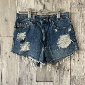Levi's 데미지 가공 데님 숏팬츠 사이즈 W32