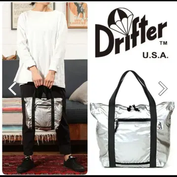 드리프터 팩 토트 S drifter 실버 새상품급