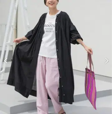 코튼 보일 개더 원피스