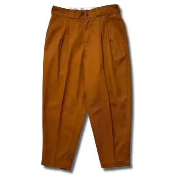 COOTIE T/C Serge 2 Tuck Trousers 브라운 S