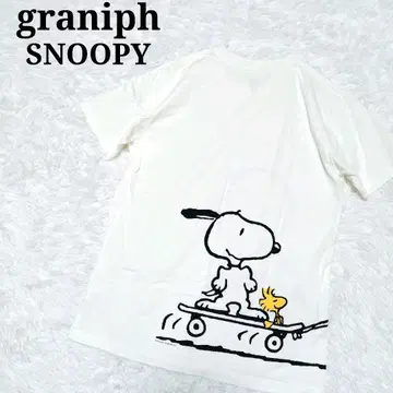 graniph SNOOPY 그라니프 스누피 콜라보 티셔츠 M 화이트