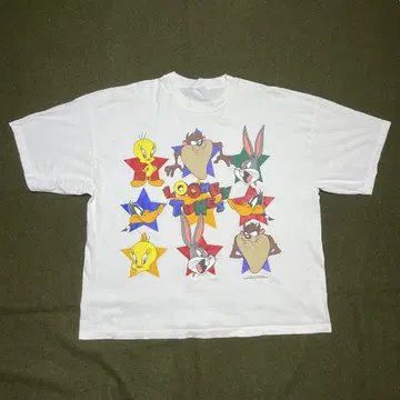 90's LOONEY TUNES 루니툰 빅 실루엣 티셔츠