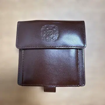 브라운 가죽 반지갑