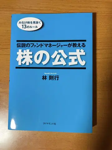 전설적인 펀드 매니저가 알려주는 주식 공식 하야시 노리유키