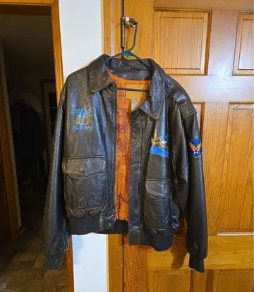 플라이트 자켓 가죽 자켓 가죽 점퍼 L 플라잉 타이거 A-2