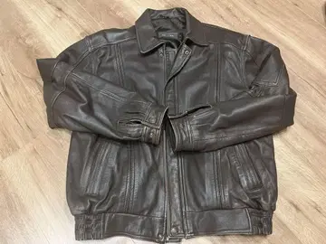 cuir 20 ans 가죽 자켓 가죽 점퍼 브라운