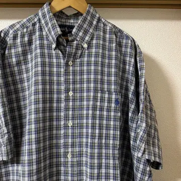 90년대 Ralph Lauren 반팔 셔츠 BLAKE 구제 의류