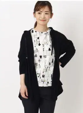 SUTSESO 파우더 튤 가디건