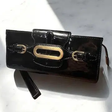 [고급] JIMMY CHOO 블랙 에나멜 핸드백