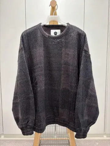 SHAREEF SHAGGY CHECK L/S PULLOVER