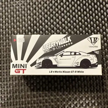 MINI GT No.68 LB Works Nissan GT-R White