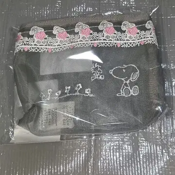 미개봉 새상품 치카자와 레이스 스누피 하트 파우치 (그레이)