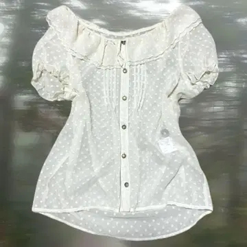 페어리 그런지 00s 시어 블라우스 vintage