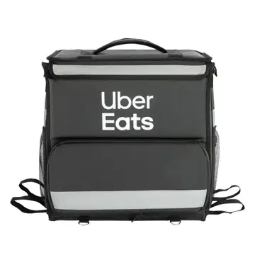 Uber Eats 공식 로고 삽입 배달 가방 (블랙)