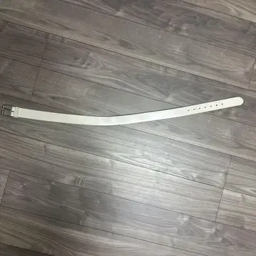 초레어 칼하트 화이트 가죽 벨트 약 110cm