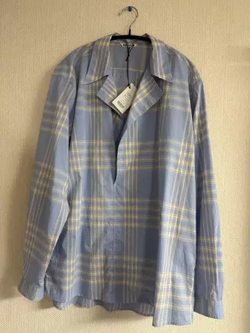 WASHED FINX TYPEWRITER CHECK P/O SHIRT