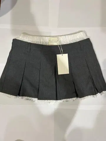 [ Judin ] Double waist 플리츠 mini skirt