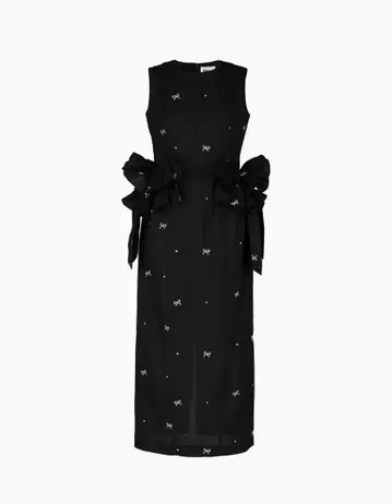Bibiy. ELODIE FRILL DRESS BLACK