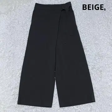BEIGE RENTY 랩 와이드 팬츠 2WAY 스트레치 블랙 4