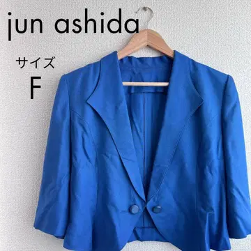 jun ashida 준 아시다 테일러드 자켓 F 블루 숏 기장