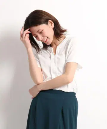 일본제 [ COUP DE CHANCE ] 워셔블 키넥 풀오버 반팔 38