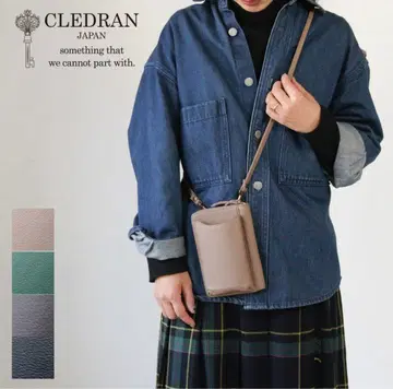 CLEDRAN 클레드란 HALLE 지갑 스마트폰 숄더 그레이지