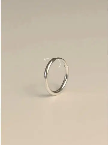 새상품 GAGAN moderate hoop pierce 2P