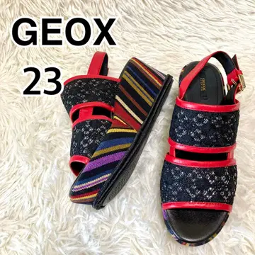 새상품급 GEOX 웨지솔 통굽 샌들 23cm