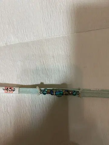 오비 고정 띠 포함 순수 실크 3분 끈