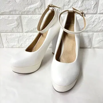 [새상품급] 브라이덜 하이힐 24cm 화이트 힐 12cm 93