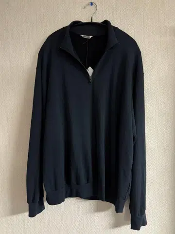 ELASTIC HIGH GAUGE SWEAT HALF ZIP P/O