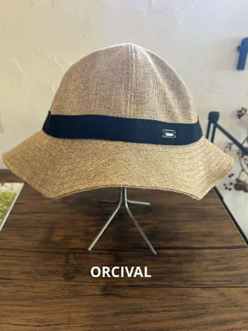ORCIVAL 오르치발 모자 햇 프리 사이즈 베이지 라피아풍