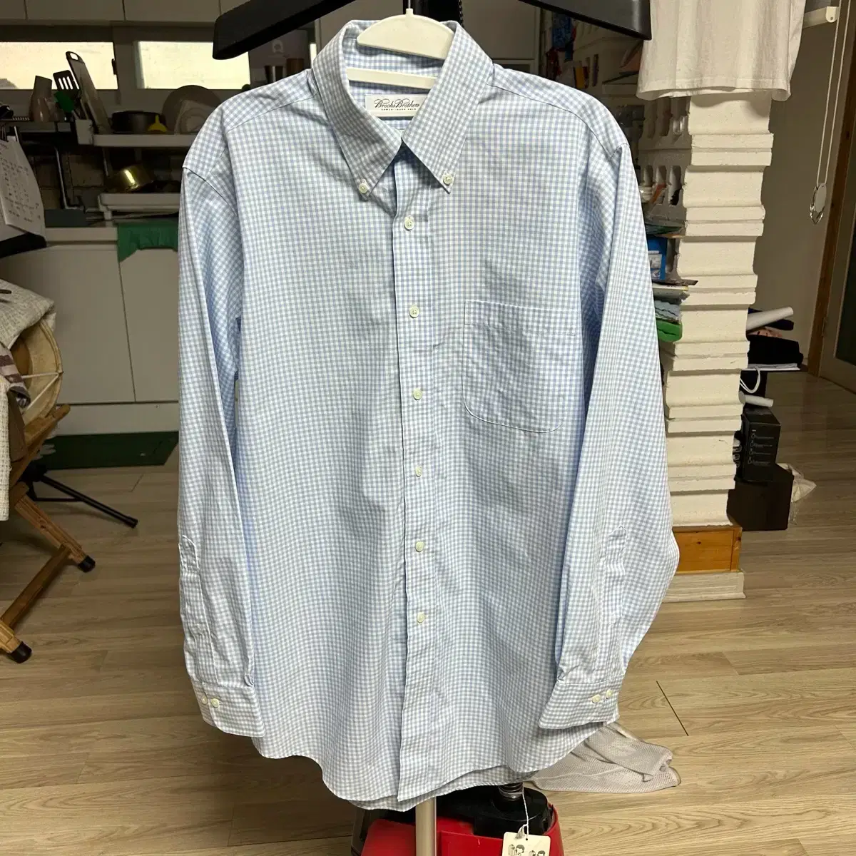 [105] Authentic Brooks Brothers Sky Blue Checkered Shirt