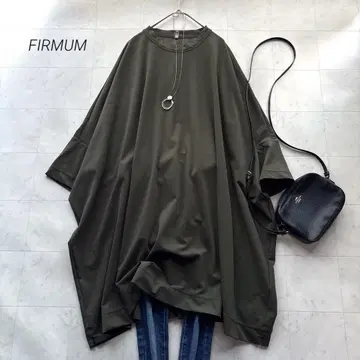 필마무 오버사이즈 튜닉 풀오버 넉넉한 빅 사이즈 카키
