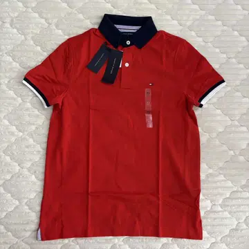 TOMMY HILFIGER 피케 셔츠 XS 레드