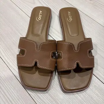 ALDO 브라운 슬라이드 샌들