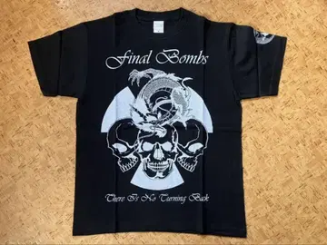 미사용 새상품 FINALBOMBS 티셔츠 파이널 봄즈 하드코어 펑크