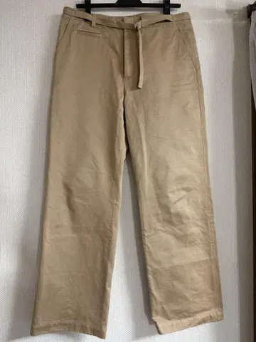 오라리 WASHED FINX CHINO BELTED PANTS 사이즈 4