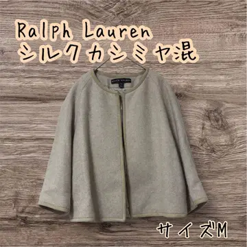 Ralph Lauren 실크 캐시미어 혼방 노카라 숏코트 12