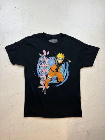 NARUTO 반팔 티셔츠 M 블랙 우즈마키 나루토